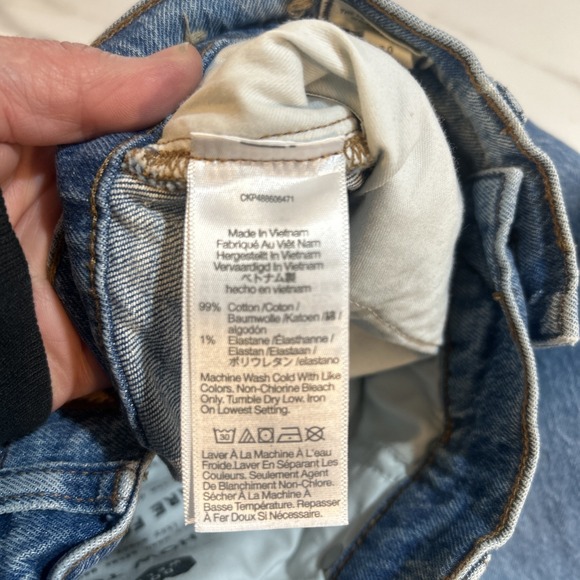 Madewell The Baggy Straight Jeans High Rise EWA Wash Women's Size 30x29" - Picture 7 of 7